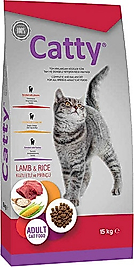 Catty Kuzu Etli ve Pirinçli 15 kg Yetişkin Kedi Maması