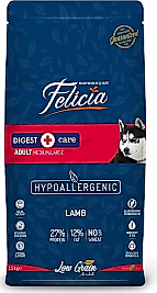 Felicia HypoAllergenic Orta ve Büyük Irk Kuzulu Düşük Tahıllı Yetişkin Köpek Maması 15kg
