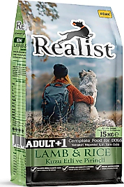 Realist Kuzu Etli ve Pirinçli 15 kg Köpek Maması