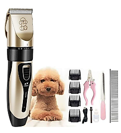 Emtu Life C5 Kırpık 10 In 1 Ayarlanabilir Şarjlı Kedi Köpek Tıraş Makinesi Pet Evcil Hayvan Tüy Kesme Aparatlı