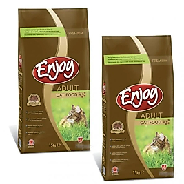 Enjoy Tavuklu 15 kg 2'li Yetişkin Kedi Maması