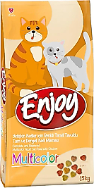 Enjoy Renkli Taneli Tavuklu 15 kg Yetişkin Kedi Maması