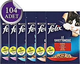Felix Karışık 85 gr 104'lü Yetişkin Kedi Yaş Maması