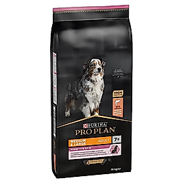 Pro Plan Sensitive Skin +7 Medium & Large Somonlu 14 kg Yaşlı Köpek Maması