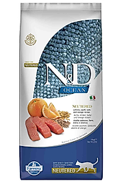 N&D Ocean Düşük Tahıllı Kısırlaştırılmış Somonlu ve Portakallı 10 kg Yetişkin Kedi Maması