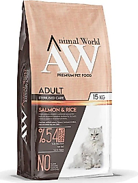 Animal World Somonlu 15 kg Kısırlaştırılmış Yetişkin Kedi Maması