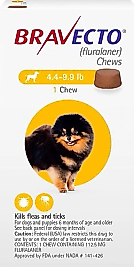 Bravecto 2-4.5 kg Arası Köpekler için Dış Parazit Tableti