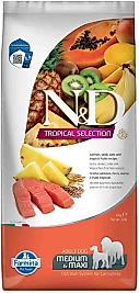 N&D Tropical Selection Somonlu Orta ve Büyük Irk Yetişkin Köpek Maması 10 Kg