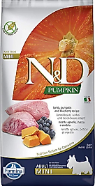 N&D Pumpkin Kuzu Etli Balkabaklı ve Yaban Mersinli 7 kg Küçük Irk Yetişkin Köpek Maması
