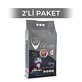 Vancat Aktif Karbon İnce Taneli Kedi Kumu 10 kg 2 Adet