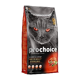 Prochoice Pro 33 Sterilised Somon ve Karidesli Yetişkin Kedi Maması 15 kg