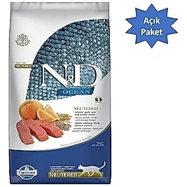 N&D Ocean Düşük Tahıllı Kısırlaştırılmış Somonlu ve Portakallı Yetişkin Kedi Maması 4 kg