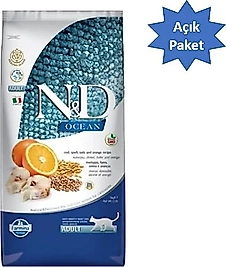 N&D Ocean Tahılsız Ringa Balıklı ve Portakallı Yetişkin Kedi Maması 2 kg