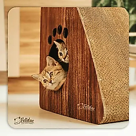 Felidae kedi tırmalama kanepesi CS7 - Xlarge (Dark Wood)
