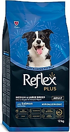 Reflex Plus Somonlu 12 kg Orta ve Büyük Irk Yetişkin Köpek Maması