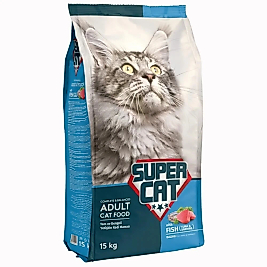 Super Cat Balıklı Yetişkin Kedi Maması 15 kg