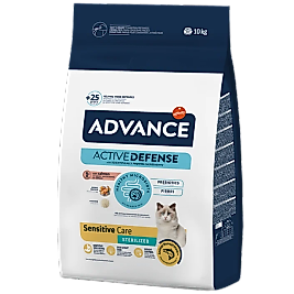 Advance Sensitive Sterilised Somonlu Kısırlaştırılmış Yetişkin Kedi Maması 10 kg
