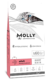 Molly Karidesli Somonlu Yetişkin Kedi Maması 15 kg