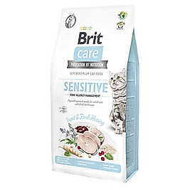 Brit Care Sensitive Böcekli ve Ringa Balıklı 7 kg Yetişkin Kedi Maması
