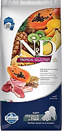 N&D Tropical Selection Kuzu Etli 10 kg Orta ve Büyük Irk Yavru Köpek Maması