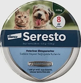 Elanco Seresto Kedi ve Küçük Köpek Anti Pire Tasması 38 cm