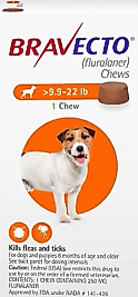 Bravecto 4.5-10 kg Arası Köpekler için Dış Parazit Tableti
