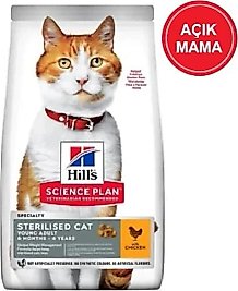 Hill's Young Adult Sterilised Tavuklu Kısırlaştırılmış Yetişkin Kedi Maması 3 kg