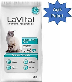 LaVital Sensitive Somonlu Yetişkin Kedi Maması 4 kg