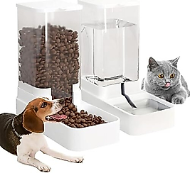 Köpekler/Yavru Kediler için Otomatik Besleyici ve Su Dağıtıcısı, 2,1 kg