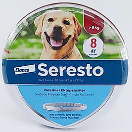 SERESTO 8 Kg üstü Köpekler İçin 70cm Pire ve Parazit Tasması