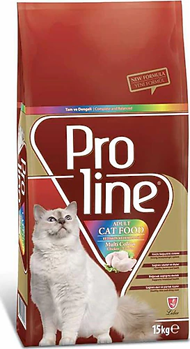 Proline Multi Color Tavuk Etli 15 kg Yetişkin Kedi Maması